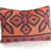 Kilim Pillows, Colorful Cushion Covers, CUSTOM FOR M, Bohemian, Eco Chic, Reversible, Orange Red Green Yellow, Eclectic Toss Pillow 14x18