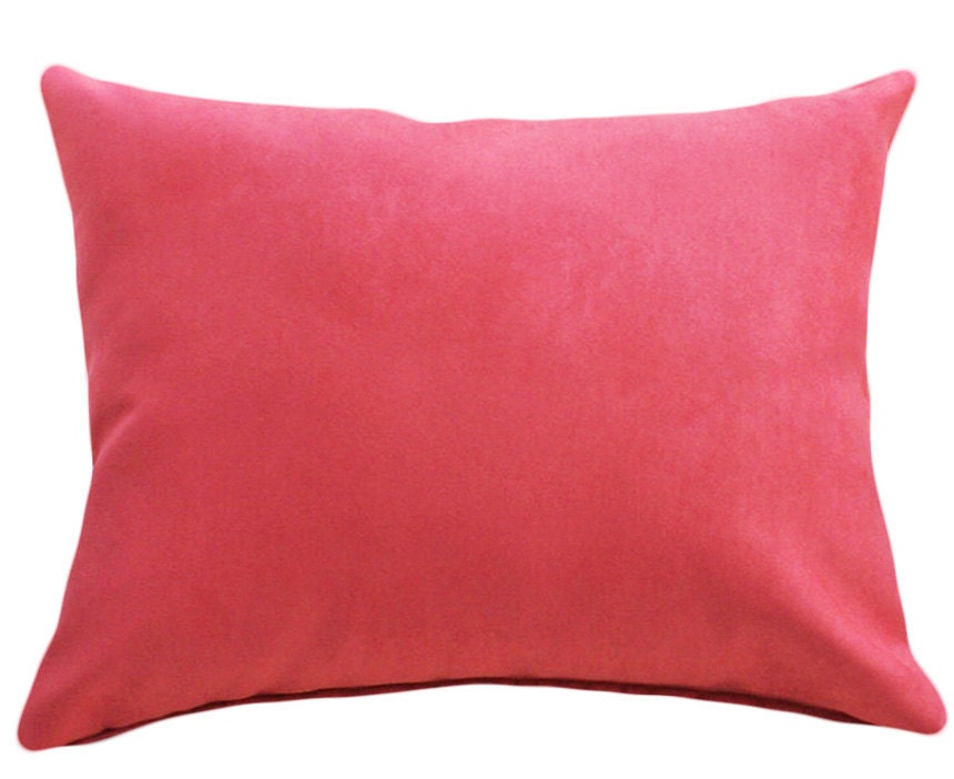 Pretty Pink Pillows 14x18 Oblong Lumbar Pillow by PillowThrowDecor