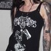 Mutiilation Girls Lace Burnout Slub Tank Top