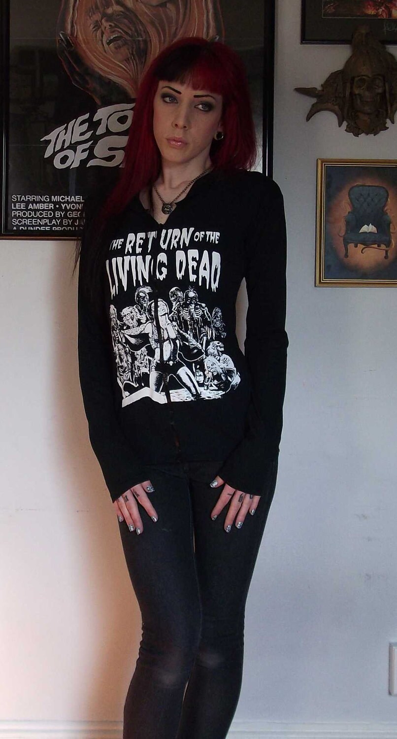 Return Of The Living Dead Girls Hoodie 80s Horror Zombie