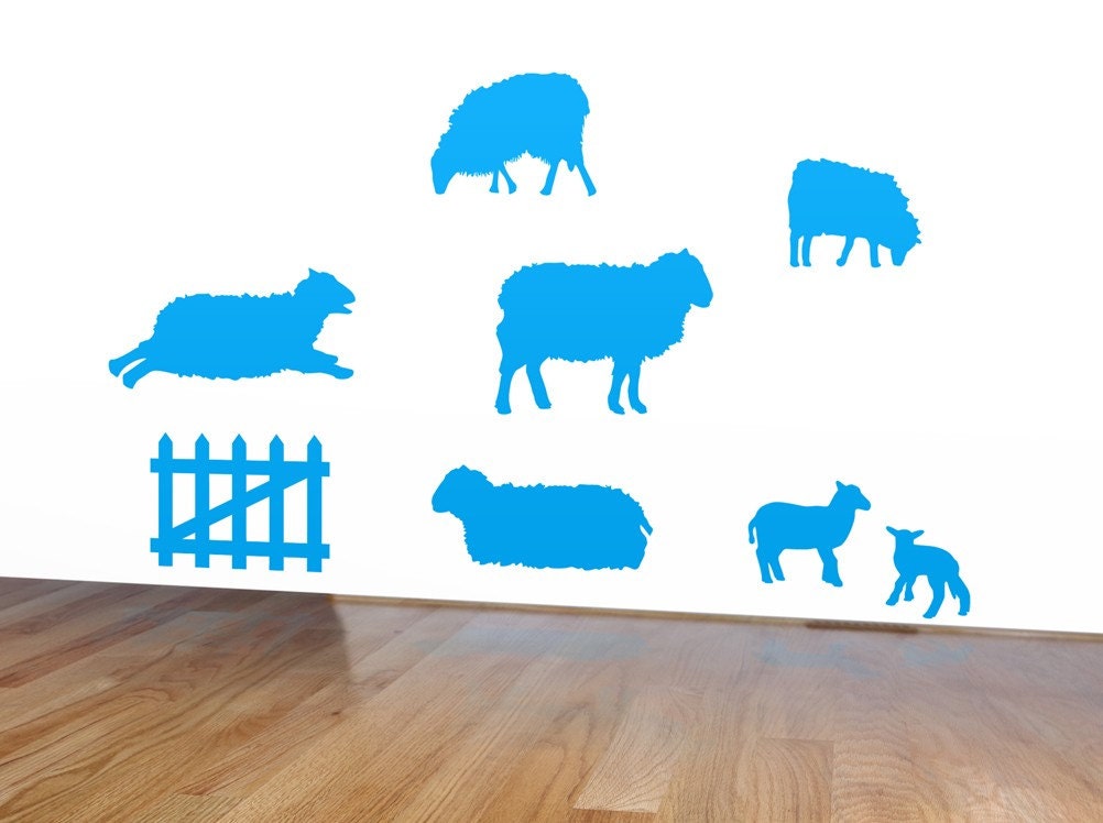 Sheep Wall Stickers Lamb Decals
