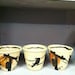 black crow raven stoneware cups original hand painted design