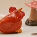 chicken little terra cotta clay two note whistle