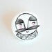 Moustache man Brooch