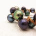 6- 6 1/4" Wrist ONLY Peacock Pearl Leather Bracelet / Knotted Huge Fresh Water Pearls / Phlox Purple Grey Sea Ocean Clam Pearls Organic