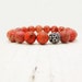 Reserved for Jeana / Custom Earrings / Burnt Orange Jasper / Aqua Terra Jasper in Sterling Silver