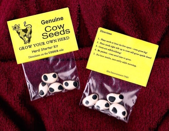 Cow Seeds By Afterthephoto On Etsy