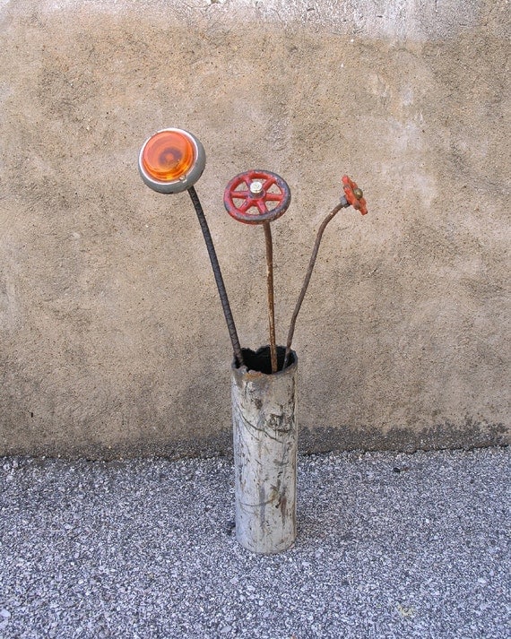 Flower Vase Industrial Decor table centerpiece