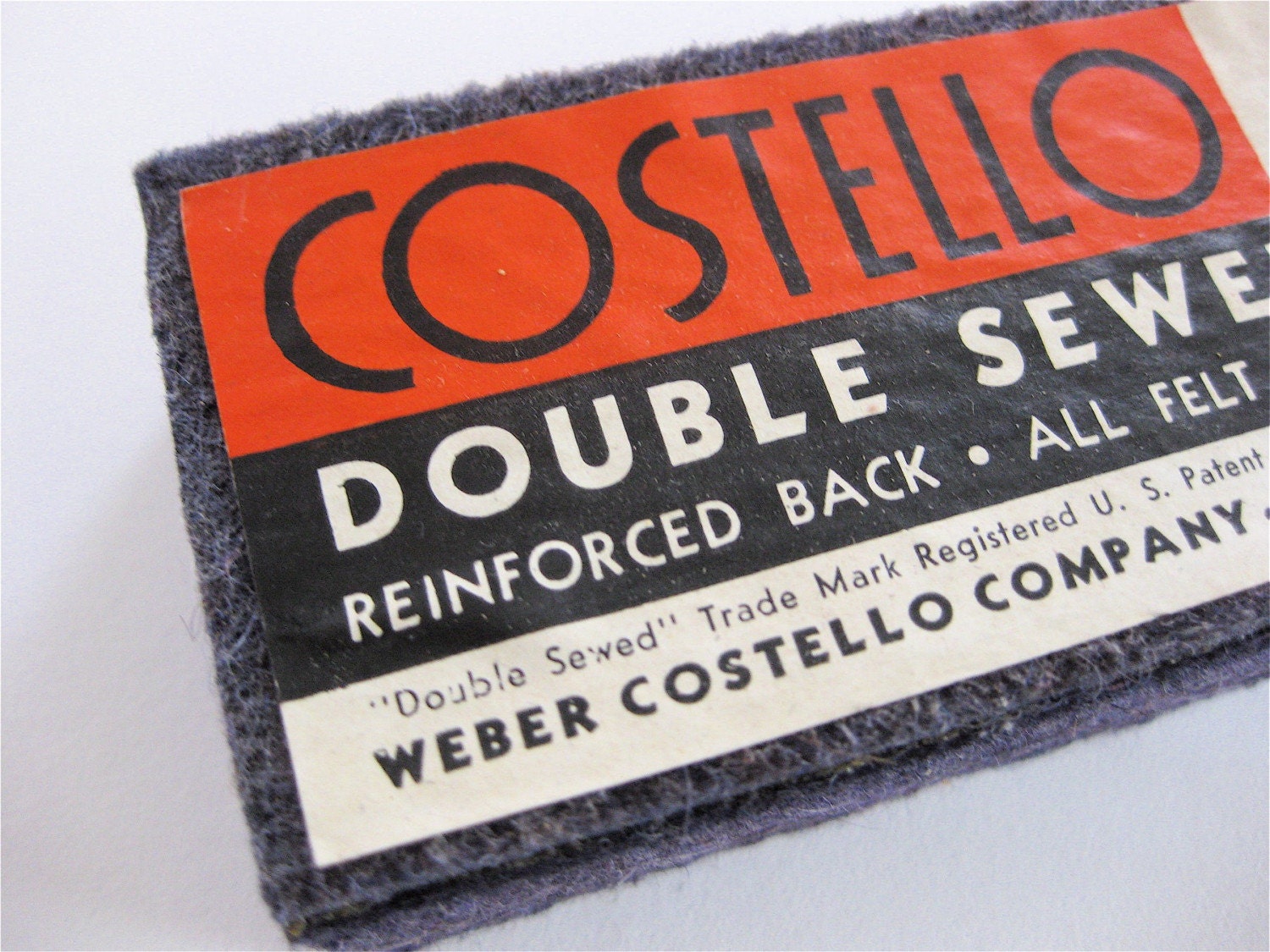 Vintage 1930s Felt Chalkboard Eraser