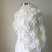 Shawl Wedding Ivory Shawl TRIANGLE FLOWER FLOWERS Ready to Shipping