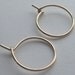 Small gold filled hoops earrings