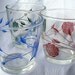 Vintage Hazel Atlas Swanky Swigs Rose Sour Cream Glass