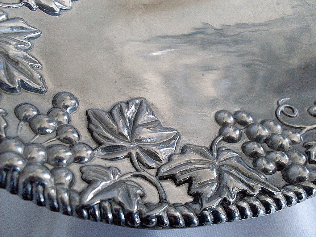 Lenox Grape Weave Serving Platter Plate Tray Silver by ddb7