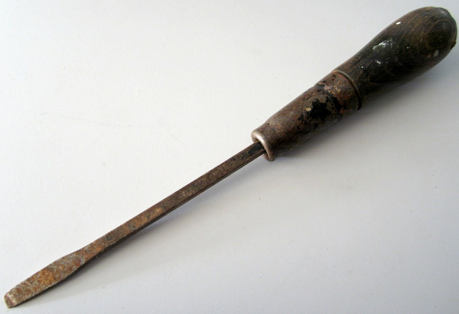 Vintage LUTZ Screwdriver Wood Handle Cornwell Tool