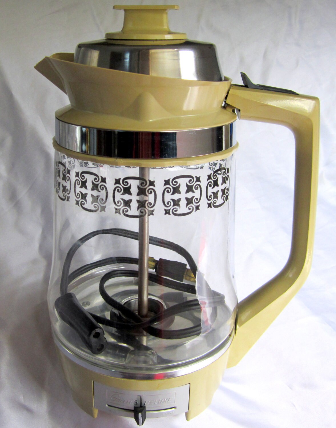 Coffee Percolator Vintage 12 cup Glass Grants Deluxe Gold