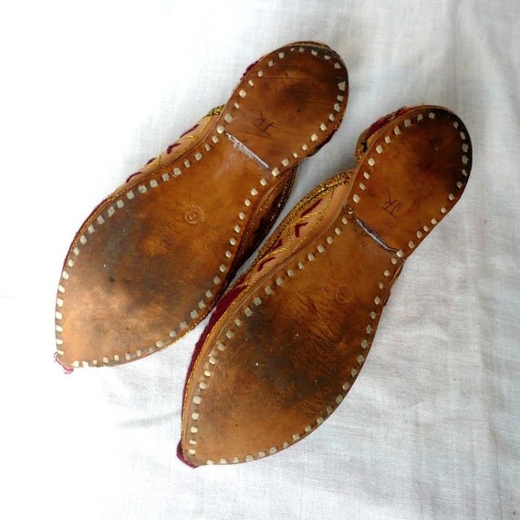 FARIDA Moroccan Vintage Handmade Leather Flat Shoes
