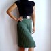 French Merino Wool Pleated Skirt