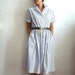 Vintage Ralph Lauren Buttons up Shirt Dress in White nd Blue Stripes