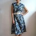 BETTY French Vintage 50s Floral Midi Dress