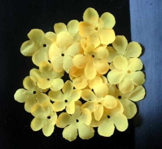 100 Bright Yellow Cherry Blossom ARTIFICIAL SILK FLOWER PETALS