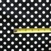 3 Yards New Black and White Polka Dot Print Stretch Cotton Fabric Three Yds Yardage
