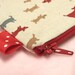 BowWow mini zippered pouch (Red)