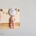 Art Brooch Cute Cat mixed media collage