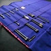Knitting Needle Organizer - Love Debbie Darling Knitting Needle Holder Pink and Purple SALE