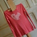 Medium Girl's Upcycled Squirrel Long Sleeve T-Shirt