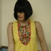 Plus Size Vintage 1970s Yellow Nightgown size 14 to 16