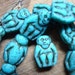25 glass MONKEY beads (free shipping)