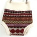 wool cover - soaker - pull on cloth diaper cover - funky multicolor design - high waist - large