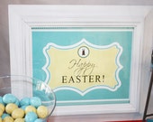 CHOCOLATE EASTER BUNNY Printable Party Decor Package Il_170x135