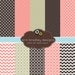 Digital Paper Pack Scrapbook Papers Personal and Commercial Use Sweet Pink and Browns