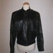 Clearance Sale - Vintage 1980s Black Leather Jacket / size medium