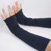 Arm Warmers in Basic Blue Navy - Sleeves - Fingerless Gloves Mitts