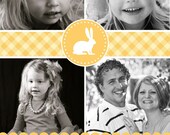 Gingham Bunny - Custom Photo Easter or Spring Greeting Card Il_170x135