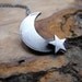 Moon and stars necklace
