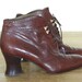 Vintage couture Via Spiga for Neiman Marcus made in Italy ankle shoes boots booties chocolate brown genuine leather
