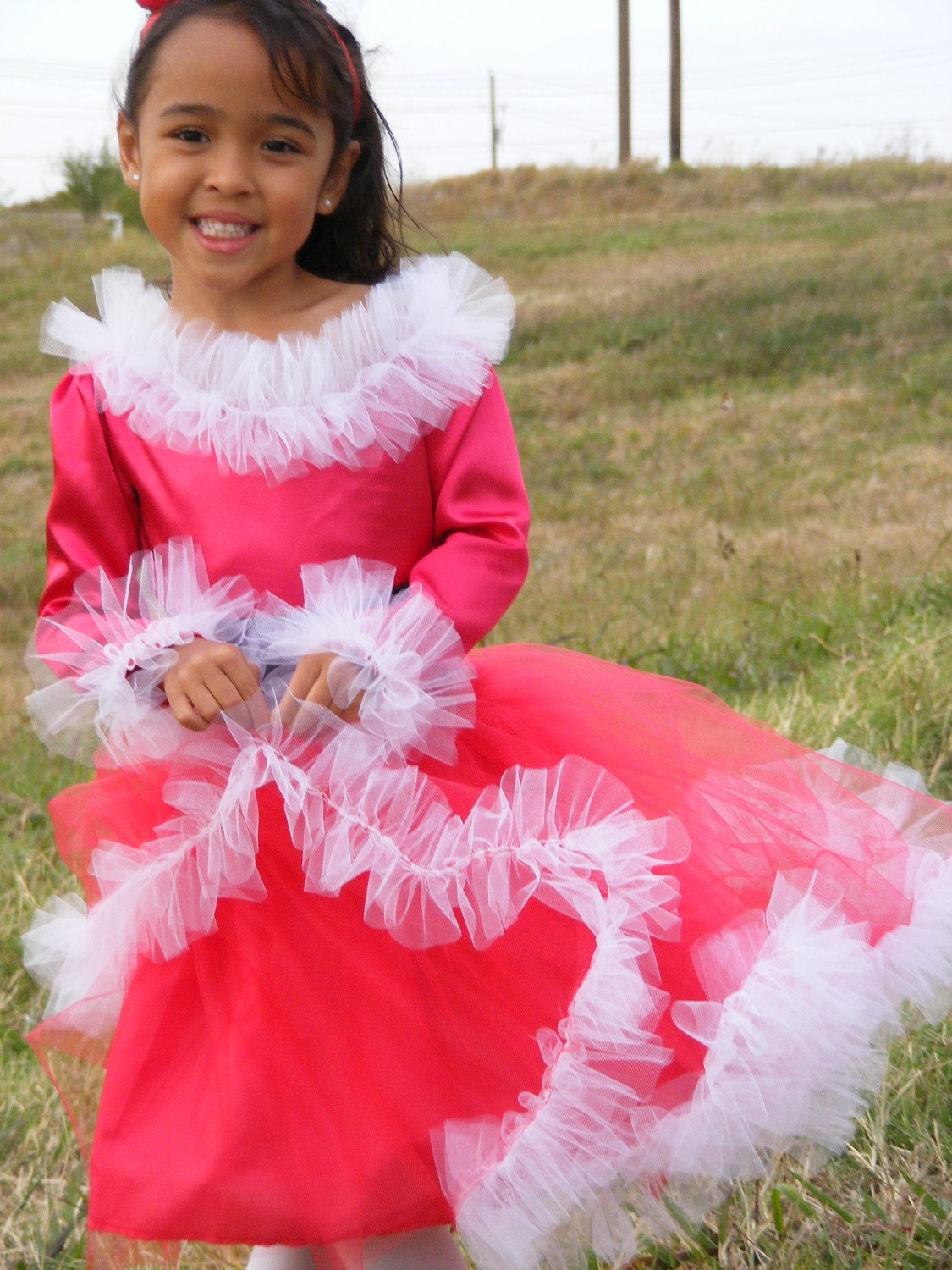 Little girl red dress