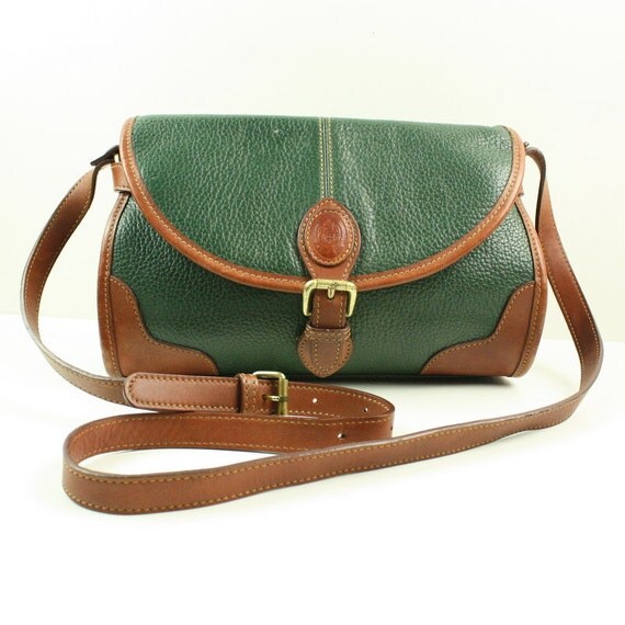 Vintage Leather Liz Claiborne Shoulder Bag purse by pascalvintage