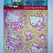 HELLO KITTY Glow in the Dark Kawaii Sticker, Sanrio, Japan, cute, card decoration, pink, white, cat, animal, kitten, nursery, SALE, discount