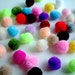 Mini Extra Soft Party Yarn Pom Poms, beads, kid, thread, ball, baby, button, colorful, kid, children, tiny, 50 pom poms, discounted, SALE