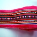 Lisu fabric, Hmong, hill tribe, Hot Pink Sewn Fabric for Crafting, bag, quilt, clothes, textile, garment, stripe, wall art