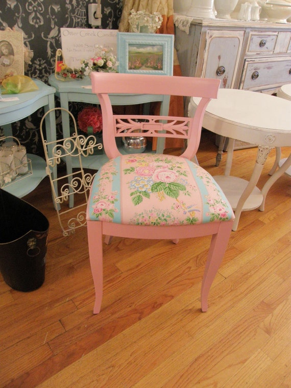 vintage vanity chair shabby chic pink 1940 s mahogany new vintage vanity chair shabby chic pink 1940 s mahogany new