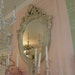vintage shabby chic mirror frame fabulous huge ornate scrolly crackle distressed