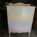 antique shabby chic dresser chippy original paint vintage cottage white distressed