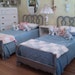 vintage antique twin bed frame shabby chic pair french gray white distressed matching cottage prairie