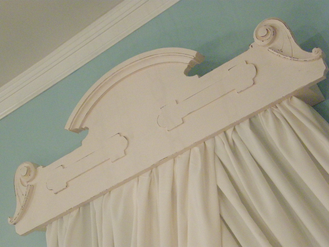 bed crown pink shabby chic antique victorian canopy teester