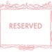 RESERVED FOR MEGAN- custom Monogram Banner rubber address stamp